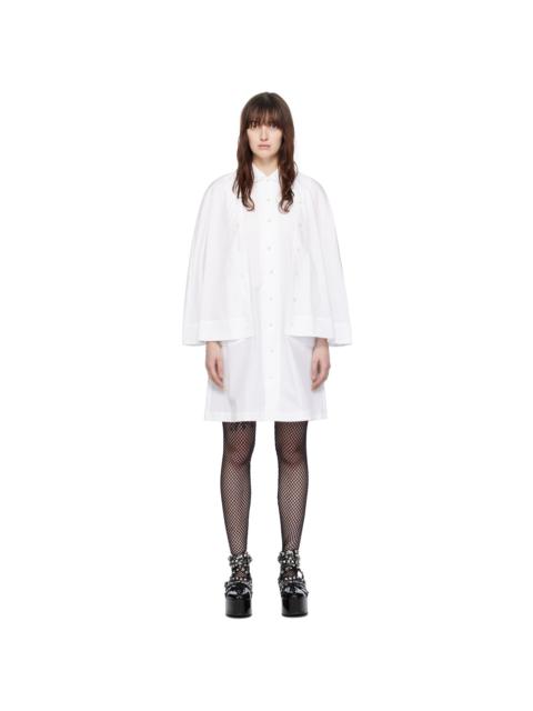 White Layered Midi Dress