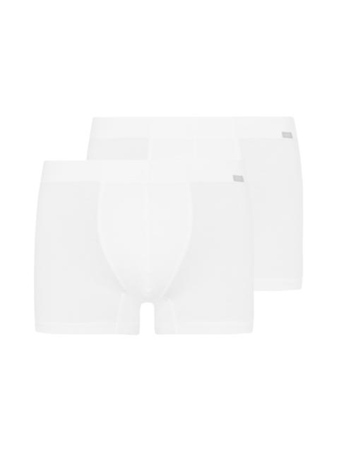 HANRO Cotton Essentials 2-Pack Cotton Boxer Briefs With Covered Waistband