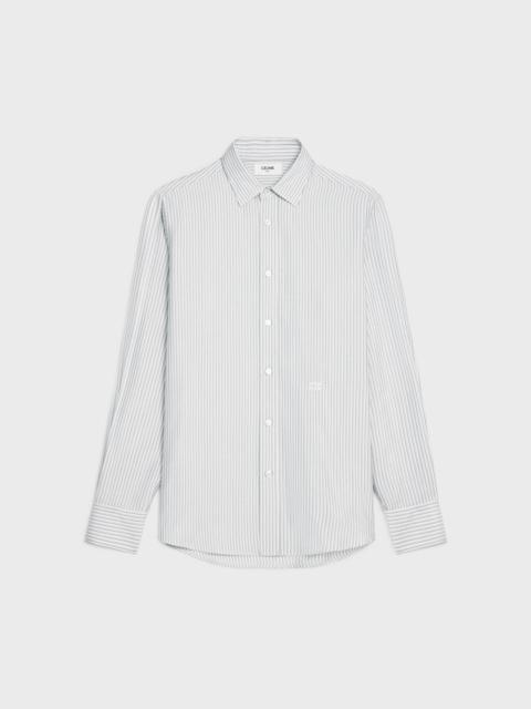 CELINE loose carnaby shirt in striped silk