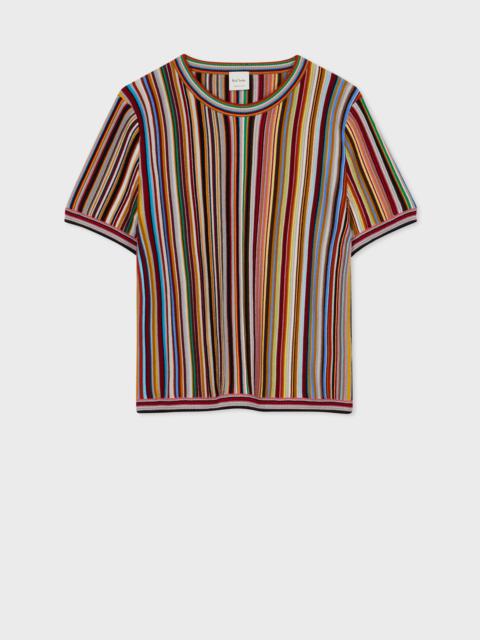 Paul Smith Women's 'Signature Stripe' Knitted Top