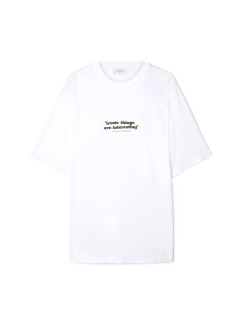 Off-White Ironic Quote Over S/s Tee
