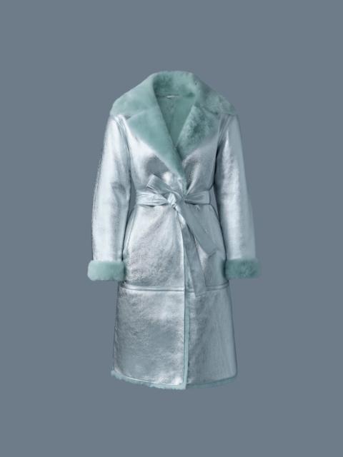 MACKAGE KIMBERLY Long leather shearling coat