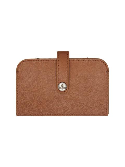 Vivienne Westwood Brown Accordion Card Holder
