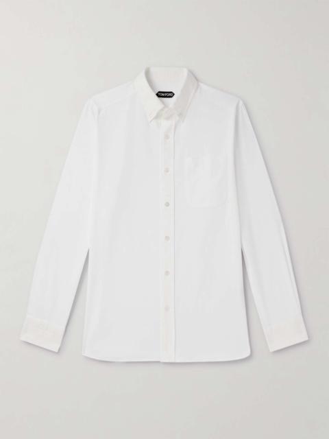 TOM FORD Button-Down Collar Cotton Oxford Shirt