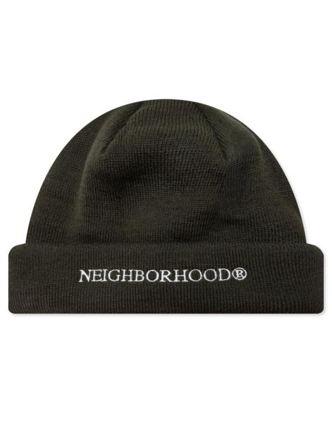 帽子 NEIGHBORHOOD BEANIE OLIVE NEIGHBORHOOD Neighborhood Mini Beanie 'Olive Drab' | goat
