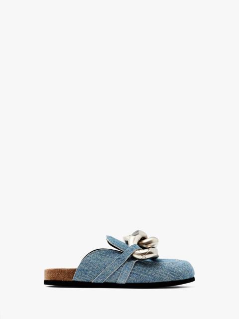 JW Anderson CHAIN LOAFER SUEDE MULES