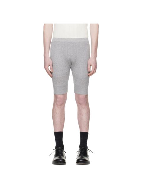 Dries Van Noten Gray Pointelle Shorts