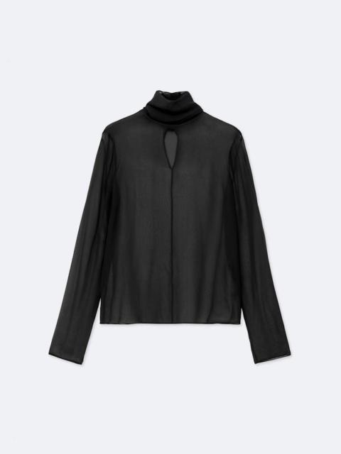 ALLSAINTS KUMI HIGH-NECK SILK TOP