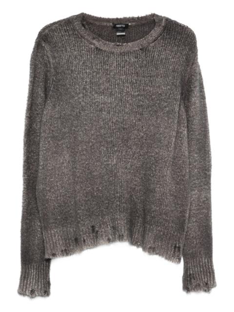 Avant Toi distressed knit sweater