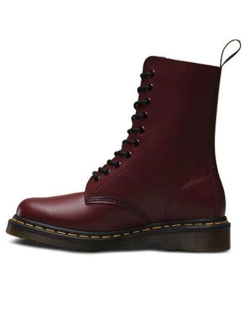 Dr. Martens Dr. Martens 1490 Black Smooth Classic 10 Martin boots Couple Style Red 10092600