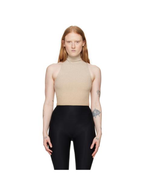 Wolford Beige Fading Shine Bodysuit
