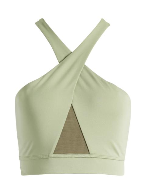 Dri-FIT Swoosh Wrap Sports Bra in Oil Green/Medium Olive