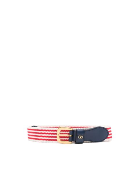 Valentino striped belt