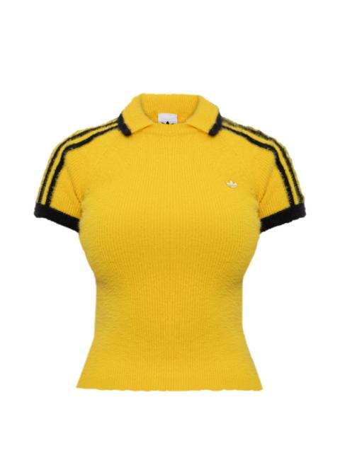 adidas Cali polo-collar knitted T-shirt