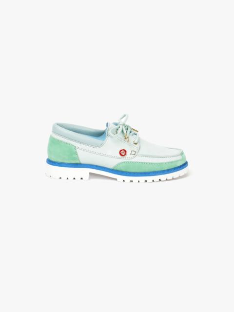 CASABLANCA Men's Mint Leather Boat Shoes