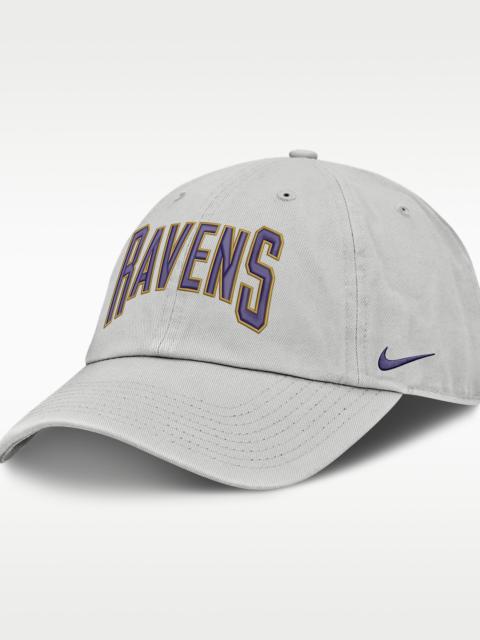 Nike Baltimore Ravens Primetime Club Arched Men's Nike NFL Adjustable Hat