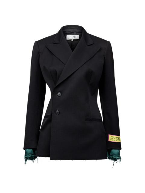 MM6 Maison Margiela Layered Twill Blazer | wananluxury
