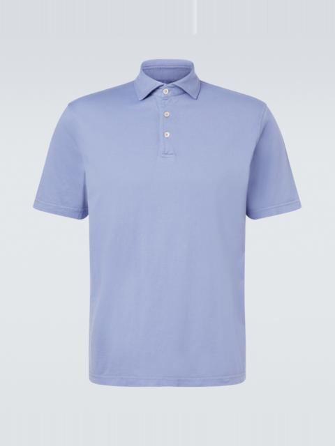 FEDELI Zero cotton jersey polo shirt