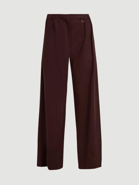 KAREN MILLEN Tencel Blend Tailored Wide Leg Trouser