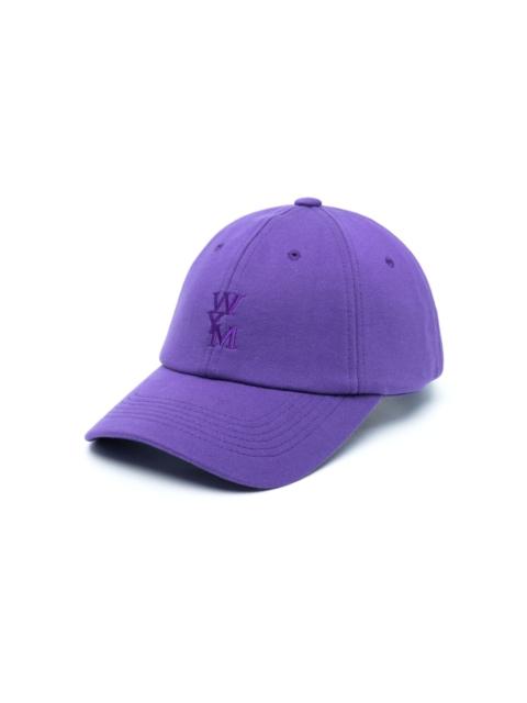 logo-embroidered cotton cap