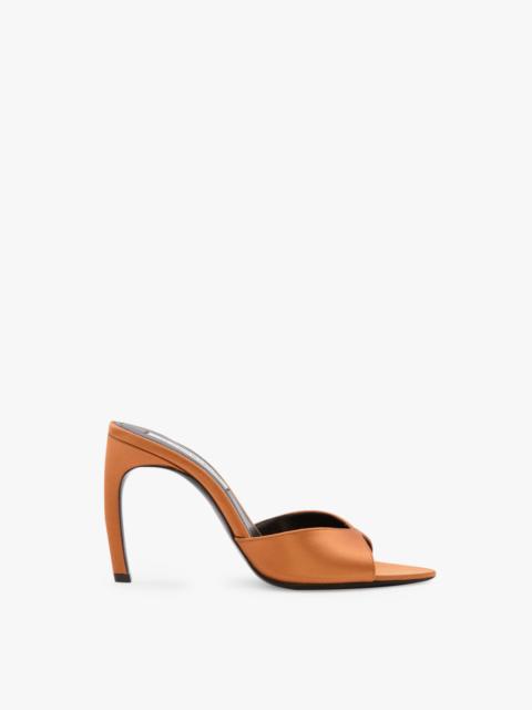 Victoria Beckham Harlow Mule 100 In Bronze Satin