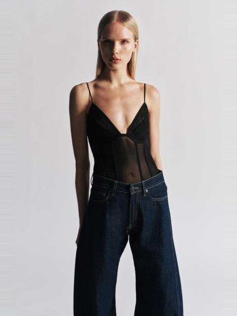 BARDOT Jovana Mesh Bodysuit In Black