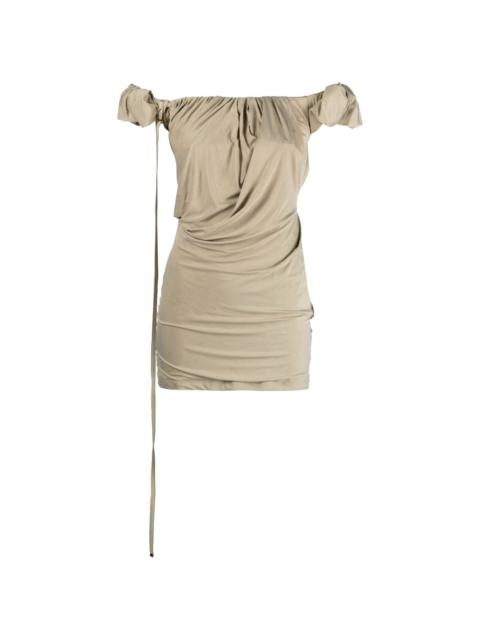 La Robe Ciceri draped minidress