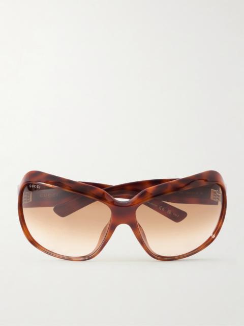 GUCCI Square-frame Tortoiseshell Acetate Sunglasses