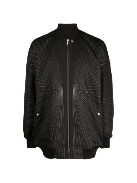 Radiance cotton padded bomber jacket