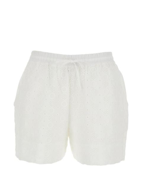 PINKO Liz broderie-anglaise drawstring shorts