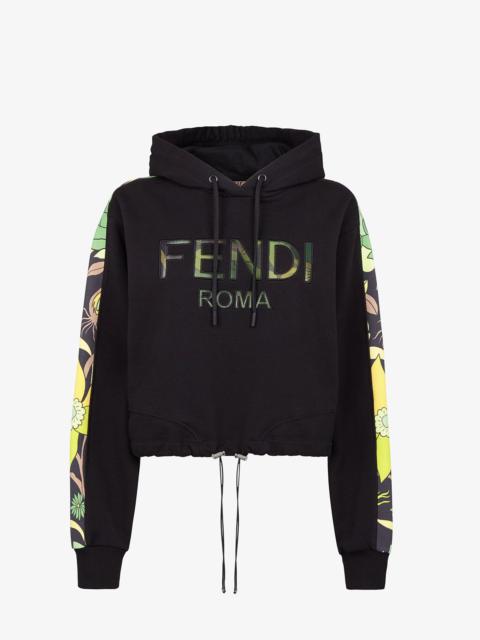 FENDI Black jersey sweatshirt