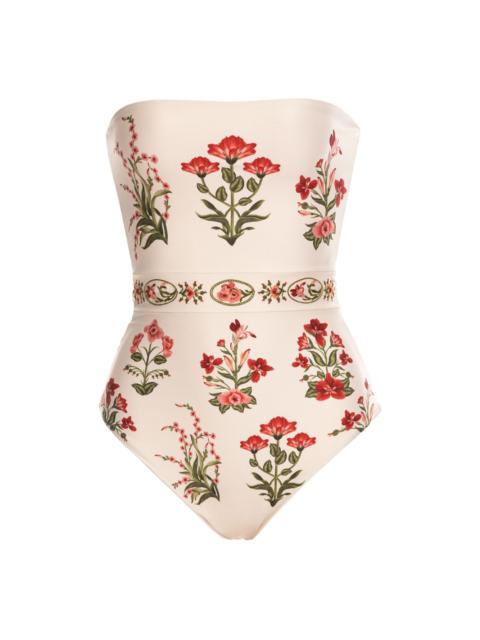 Agua by Agua Bendita Ilusión Canna floral-print swimsuit
