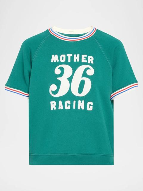 MOTHER The Short-Sleeve Sport Concert Sweatshirt