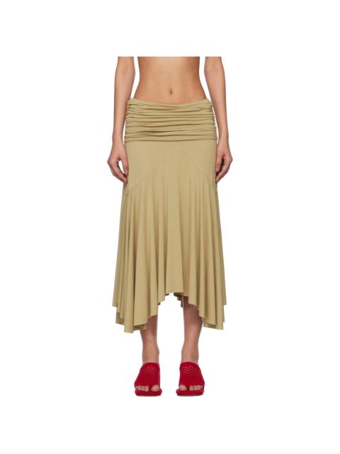 gimaguas ELEGANT IVORY VISCOSE BLEND SKIRT | miinto | REVERSIBLE