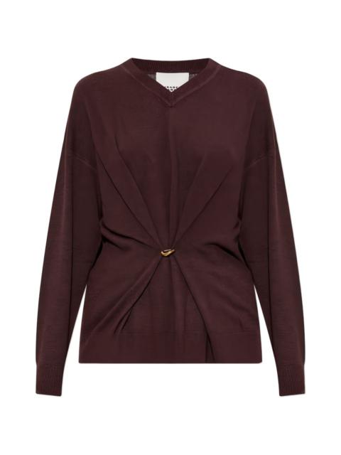Isabel Marant Chiraz ring-detail V-neck sweater