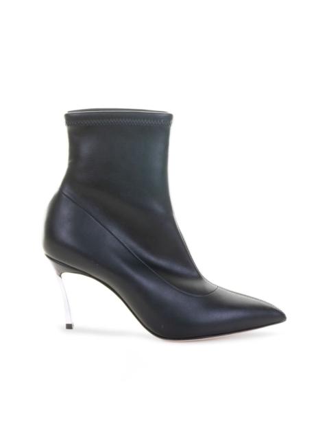 CASADEI metallic-heel pointed-toe boots
