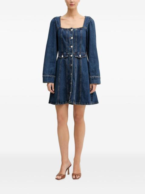 GESTUZ GZsamia button-up denim mini dress