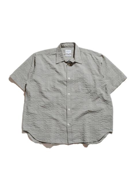 Mo Oversized Check SS Shirt Moss Green