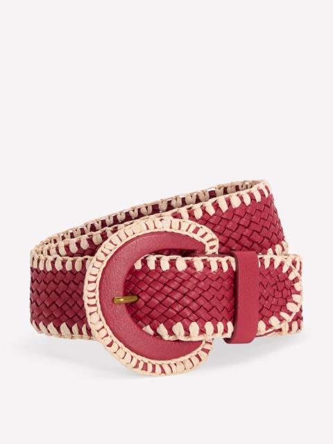 BODEN Woven Stitch Belt-Winter Blush