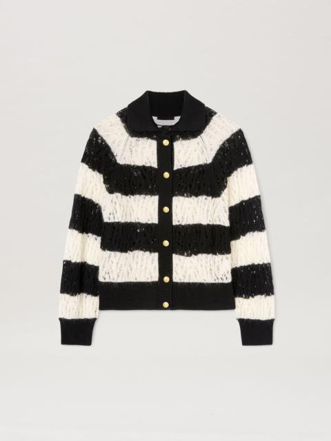 Palm Angels Gold Buttons Knit Cardigan