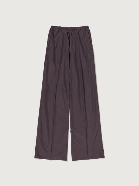 AURALEE GARMENT-DYED FINX SHUTTLE WEATHER DRAWSTRING PANTS