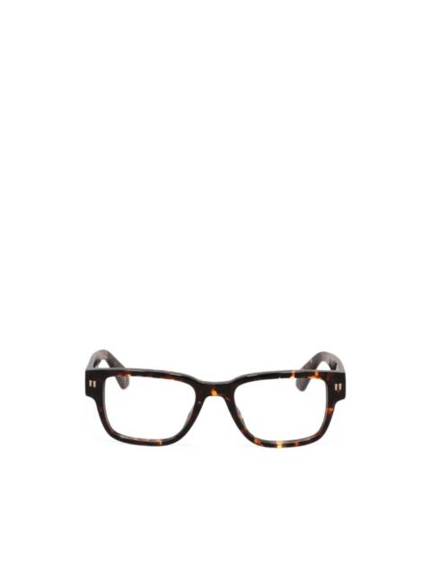 Off-White tortoiseshell-effect square-frame glasses