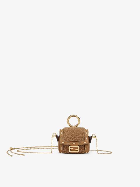 FENDI Beige sheepskin charm