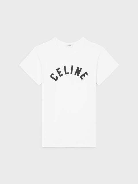 CELINE regular t-shirt IN RIBBED COTTON JERSEY