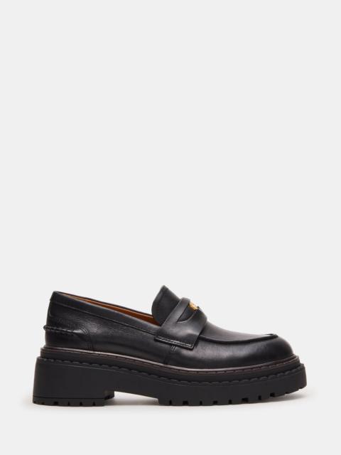 STEVE MADDEN RAFTUS BLACK LEATHER