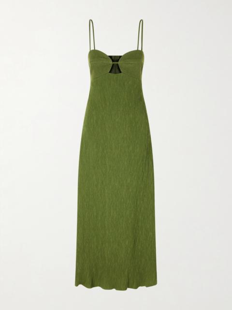 Johanna Ortiz Dream Spinner Crinkled-crepe Midi Dress