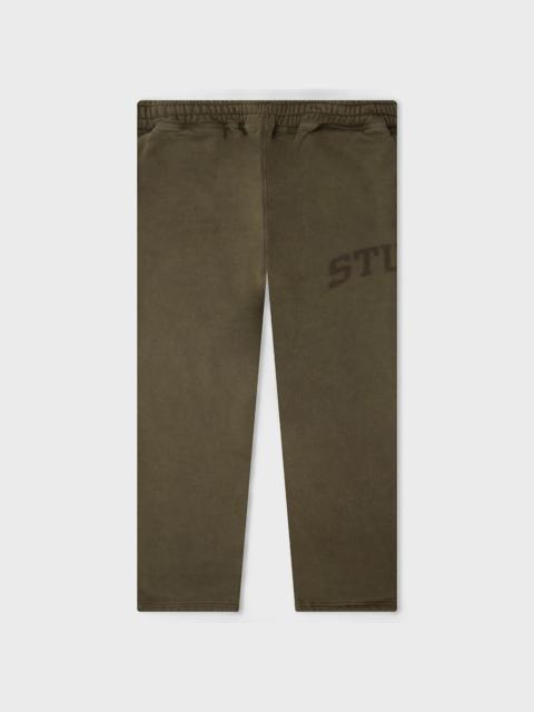 Stüssy FADED GRAPHIC FLEECE PANT - OLIVE