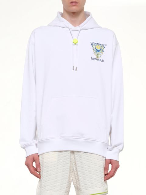 CASABLANCA Tennis Club Icon Hoodie in Off White