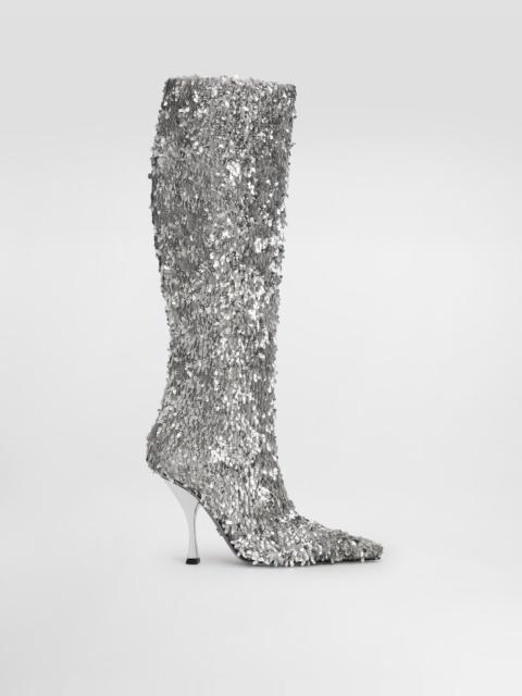 Dolce & Gabbana Drop sequin boots
