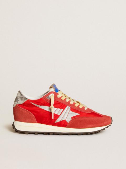 Women’s Marathon with red nylon upper and silver star